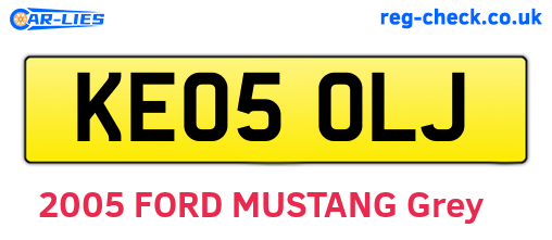 KE05OLJ are the vehicle registration plates.