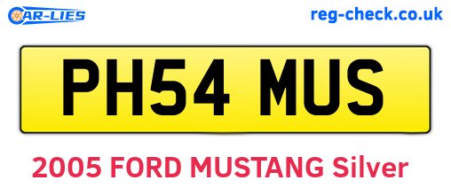 PH54MUS are the vehicle registration plates.