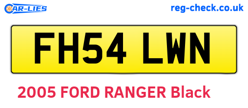 FH54LWN are the vehicle registration plates.