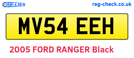 MV54EEH are the vehicle registration plates.