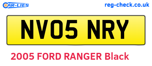 NV05NRY are the vehicle registration plates.