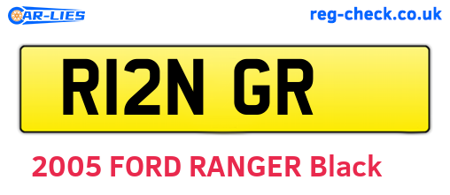 R12NGR are the vehicle registration plates.
