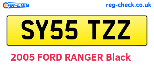 SY55TZZ are the vehicle registration plates.