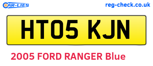 HT05KJN are the vehicle registration plates.