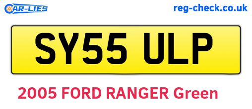 SY55ULP are the vehicle registration plates.