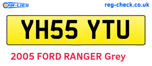 YH55YTU are the vehicle registration plates.