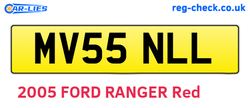 MV55NLL are the vehicle registration plates.