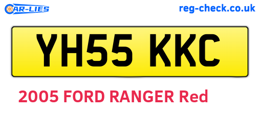 YH55KKC are the vehicle registration plates.