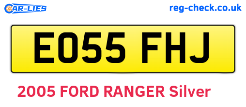 EO55FHJ are the vehicle registration plates.