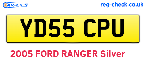 YD55CPU are the vehicle registration plates.