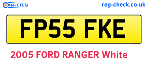 FP55FKE are the vehicle registration plates.