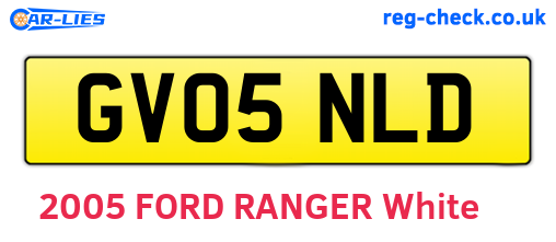 GV05NLD are the vehicle registration plates.