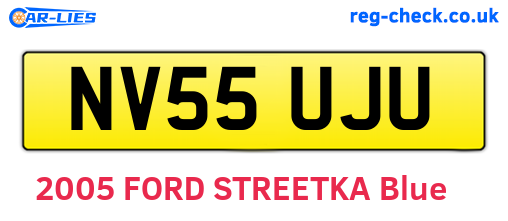 NV55UJU are the vehicle registration plates.