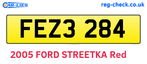 FEZ3284 are the vehicle registration plates.