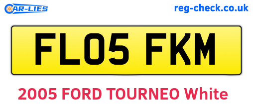 FL05FKM are the vehicle registration plates.