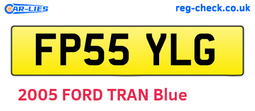 FP55YLG are the vehicle registration plates.