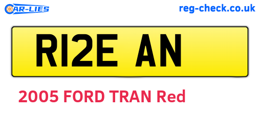 R12EAN are the vehicle registration plates.