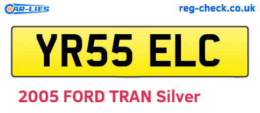 YR55ELC are the vehicle registration plates.