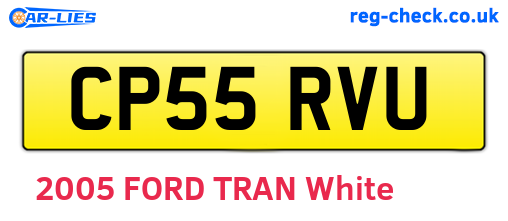 CP55RVU are the vehicle registration plates.