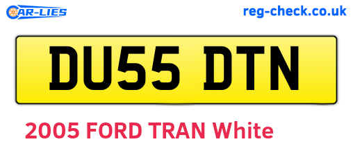 DU55DTN are the vehicle registration plates.