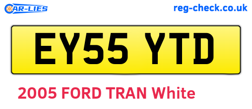 EY55YTD are the vehicle registration plates.