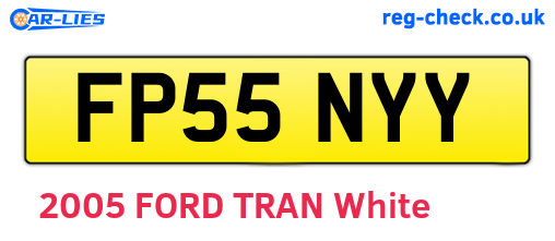 FP55NYY are the vehicle registration plates.