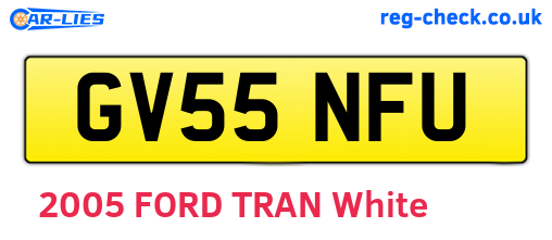 GV55NFU are the vehicle registration plates.