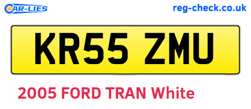 KR55ZMU are the vehicle registration plates.