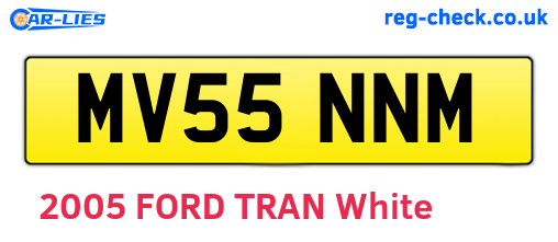 MV55NNM are the vehicle registration plates.