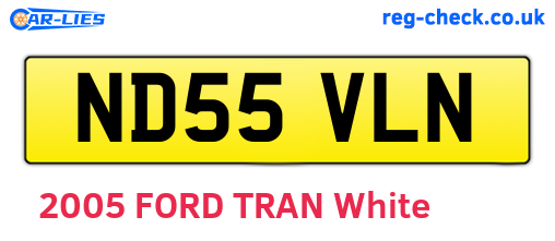 ND55VLN are the vehicle registration plates.