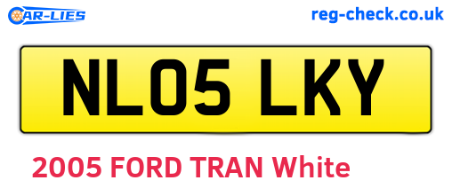 NL05LKY are the vehicle registration plates.
