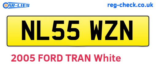 NL55WZN are the vehicle registration plates.
