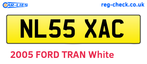 NL55XAC are the vehicle registration plates.