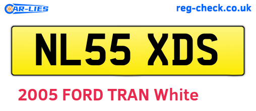 NL55XDS are the vehicle registration plates.