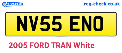 NV55ENO are the vehicle registration plates.