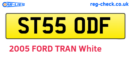 ST55ODF are the vehicle registration plates.