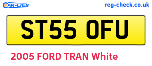 ST55OFU are the vehicle registration plates.