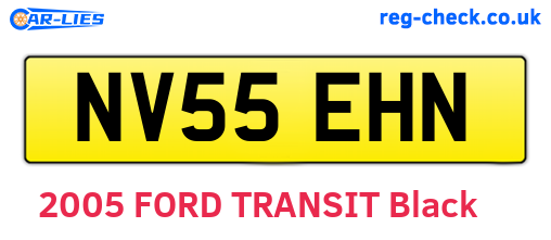 NV55EHN are the vehicle registration plates.