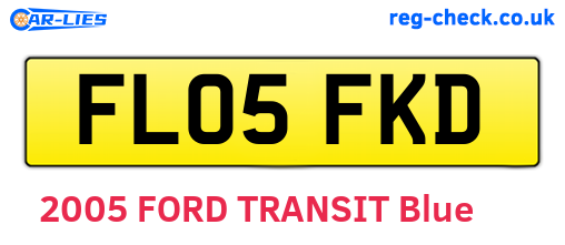 FL05FKD are the vehicle registration plates.