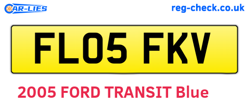 FL05FKV are the vehicle registration plates.