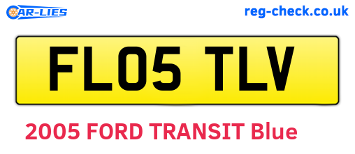FL05TLV are the vehicle registration plates.