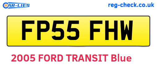 FP55FHW are the vehicle registration plates.