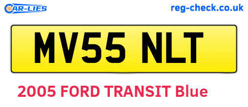 MV55NLT are the vehicle registration plates.