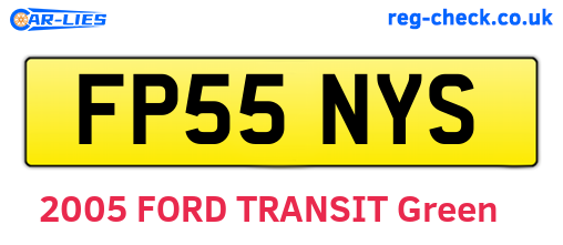 FP55NYS are the vehicle registration plates.