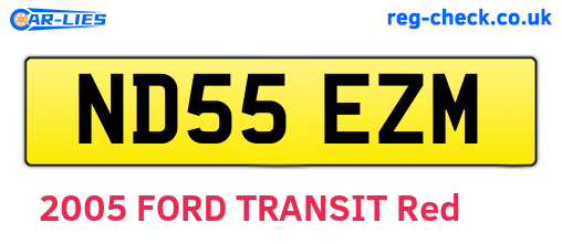 ND55EZM are the vehicle registration plates.