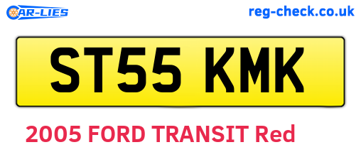 ST55KMK are the vehicle registration plates.