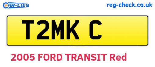 T2MKC are the vehicle registration plates.