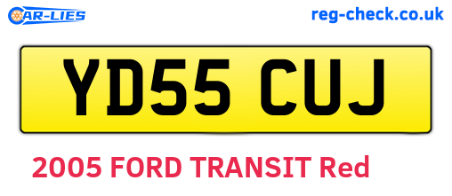 YD55CUJ are the vehicle registration plates.