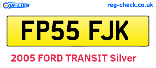FP55FJK are the vehicle registration plates.