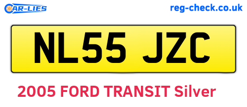 NL55JZC are the vehicle registration plates.